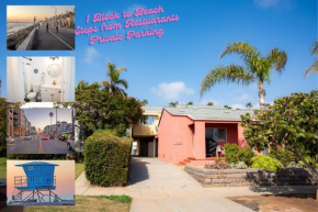 1 Block from Beach - Steps from Restaurants & Shops